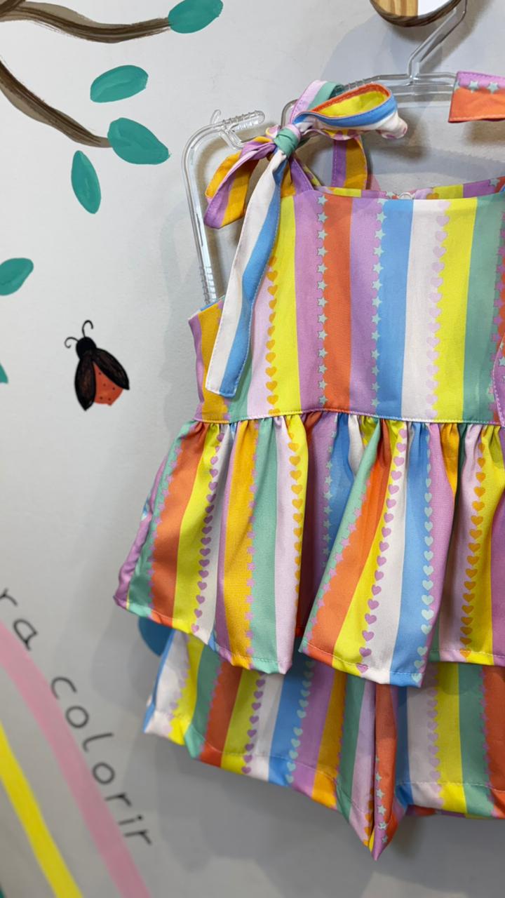 Conjunto Infantil Estampa Colorê | Lá Colorê