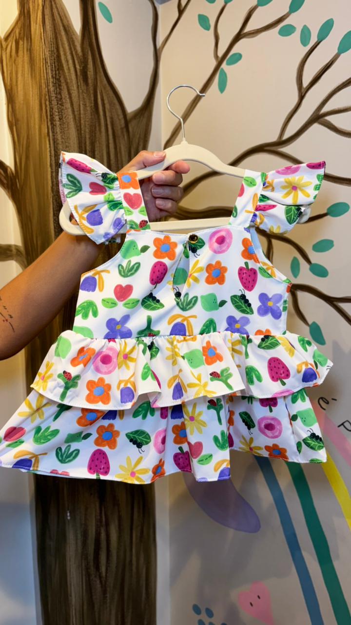 Conjunto Infantil Estampa Flowers | Lá Colorê