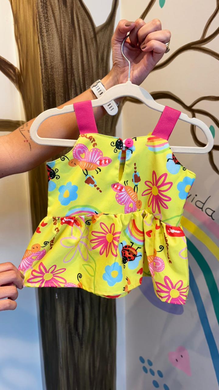 Conjunto Infantil Estampa Joaninha Alegre  | Lá Colorê