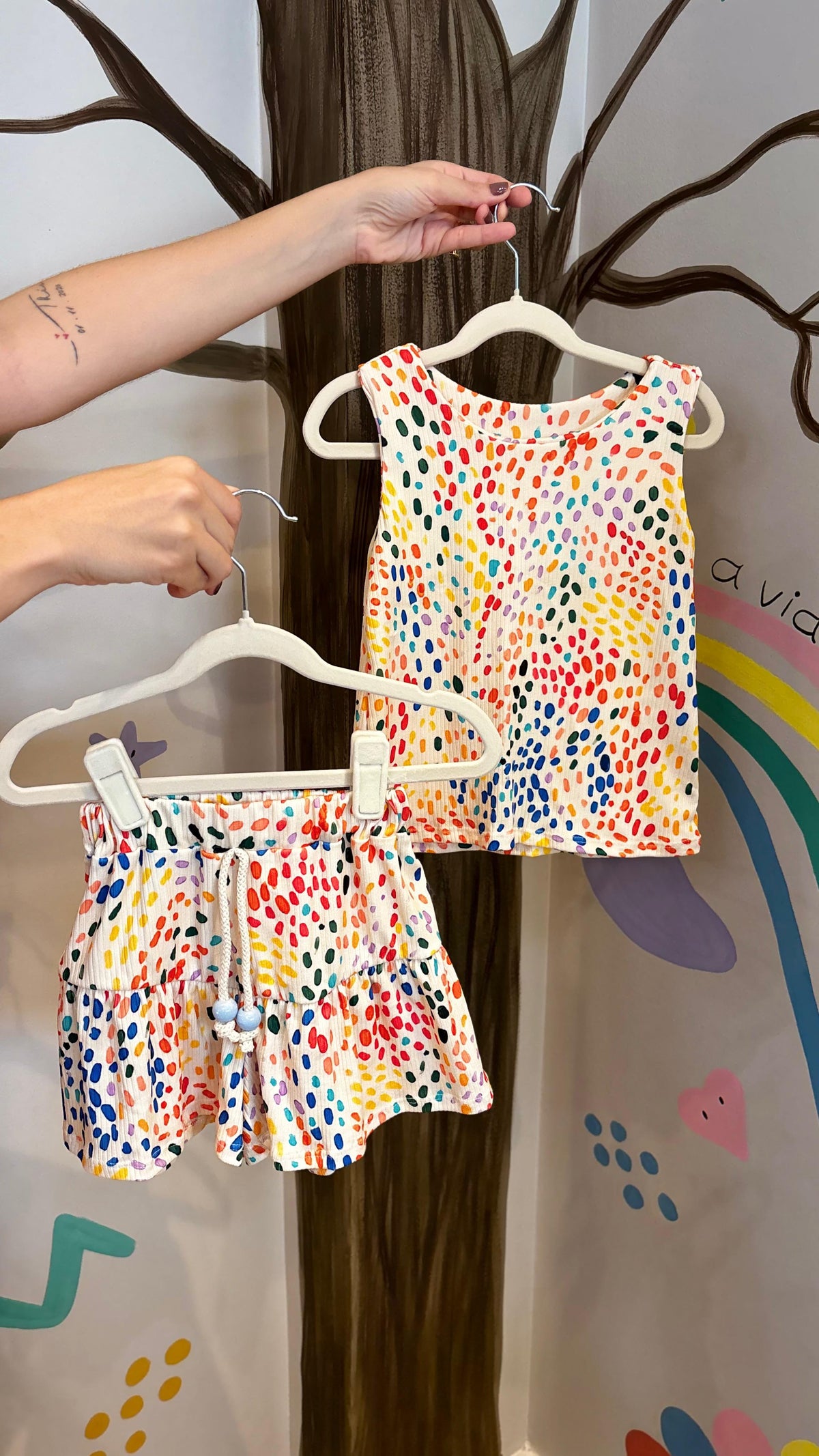 Conjunto Infantil Caneladinho de 3 à 4 anos | Lá Colorê