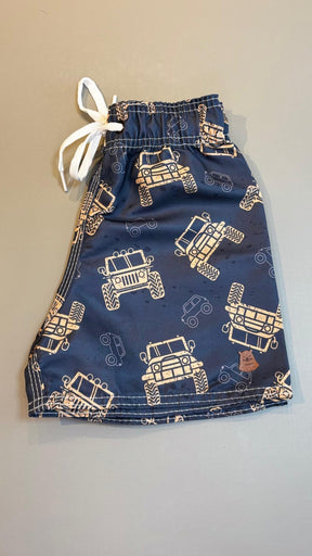 Short Tactel Infantil Premium Estampa Carro Jeep| Lá Colorê