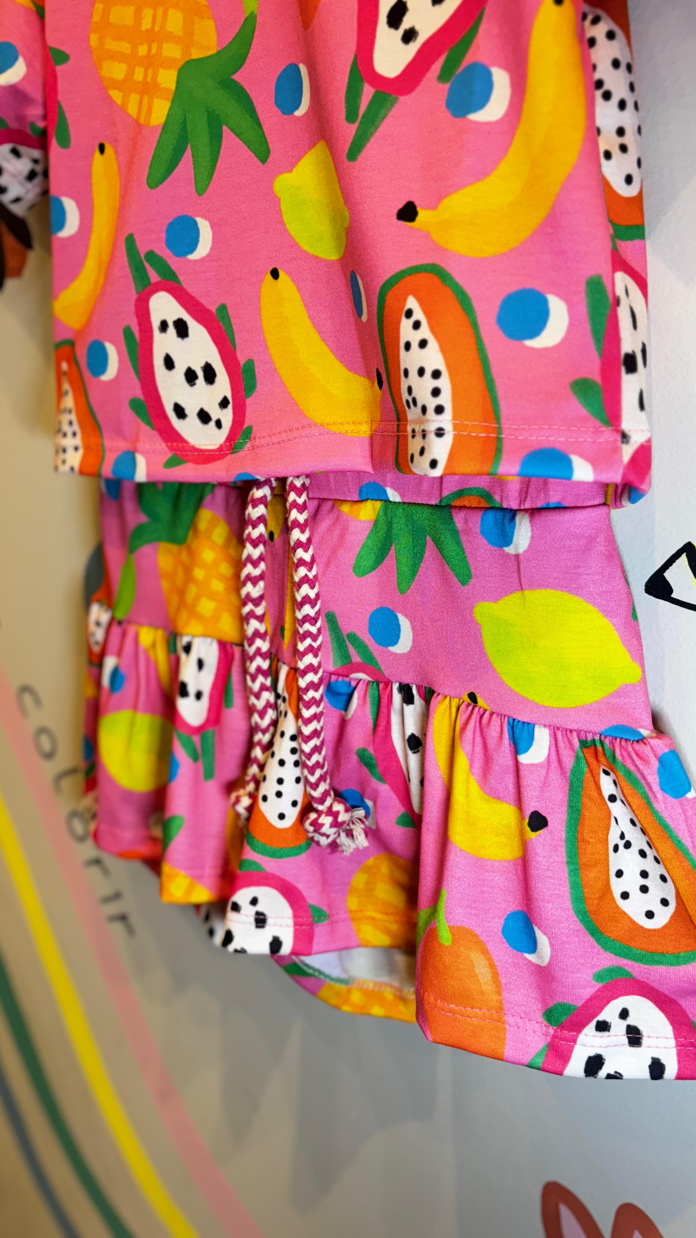 Conjunto Infantil Frutas Divertidas | Lá Colorê