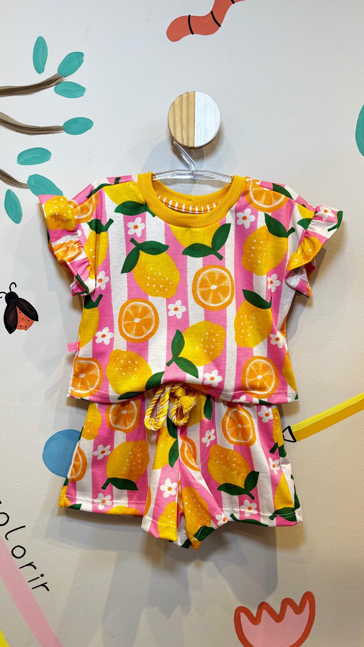 Conjunto Infantil Estampa Cítricos | Lá Colorê