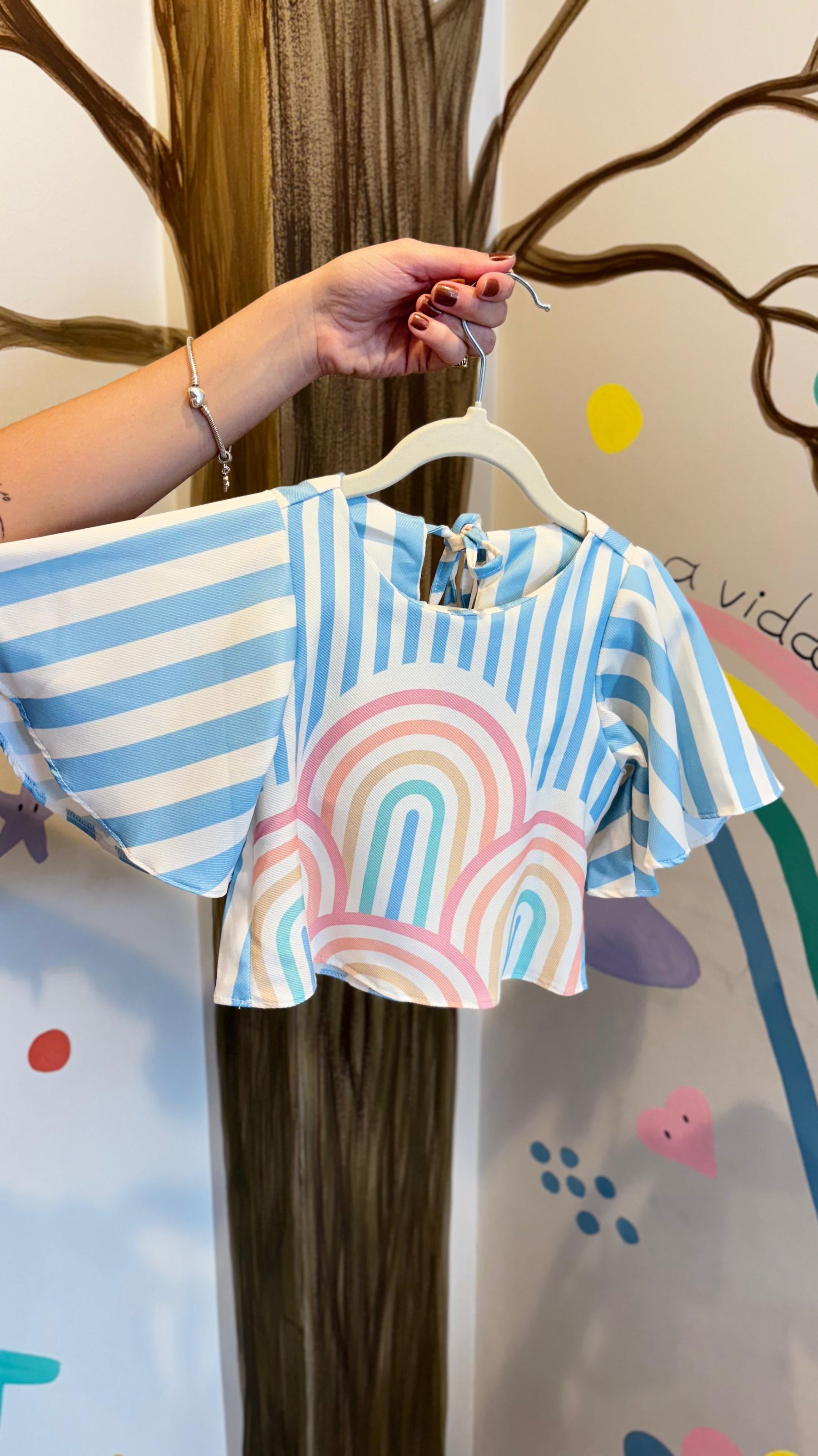 Conjunto Infantil Estampa Céu de Algodão | Lá Colorê