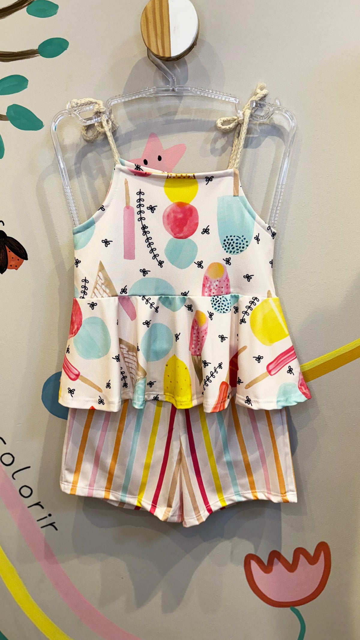 Conjunto Infantil Estampa Picolé | Lá Colorê