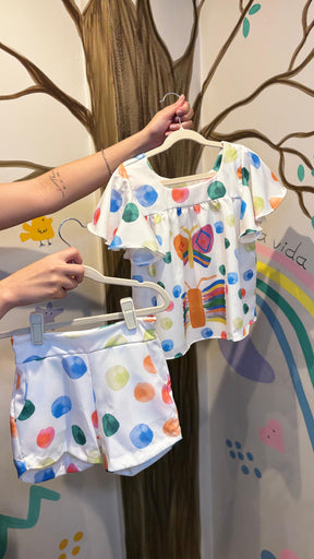 Conjunto Infantil Estampa Libélula | Lá Colorê