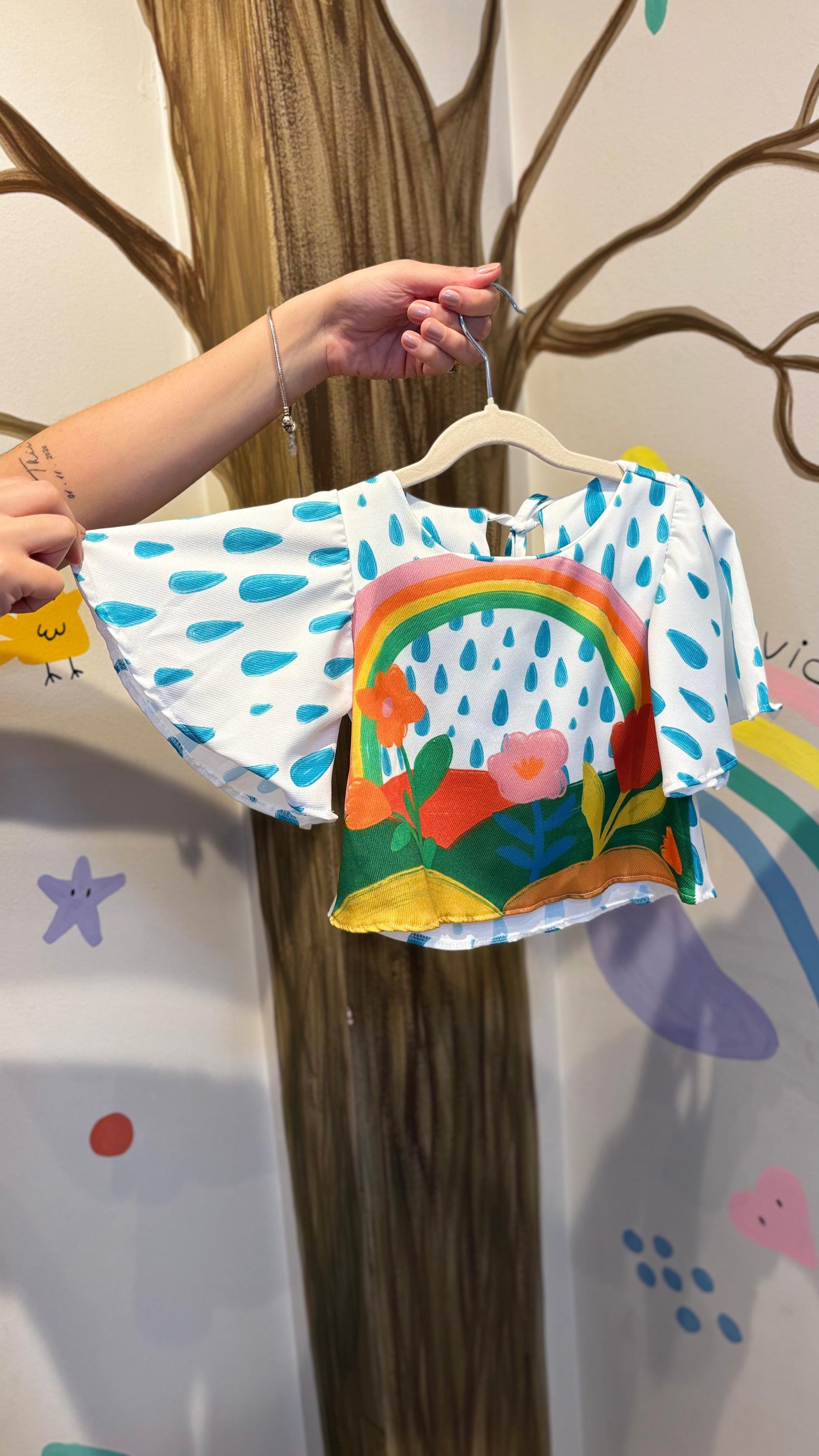 Conjunto Infantil Gotas de Arco-Íris | Lá Colorê