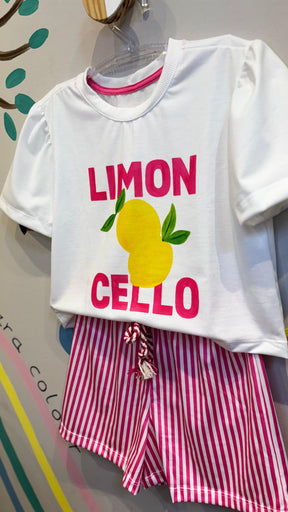 Conjunto Infantil Estampa Lemon Confort | Lá Colorê