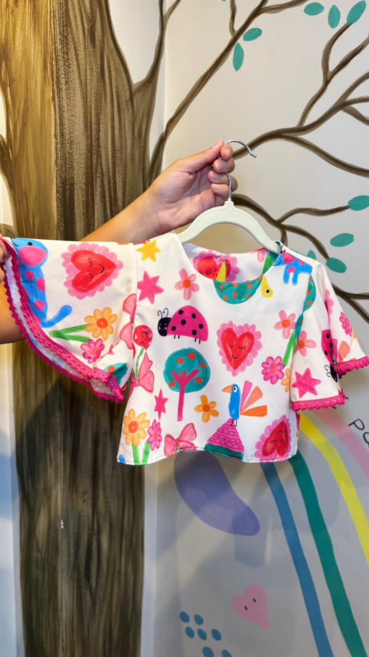 Conjunto Infantil Estampa Joaninha | Lá Colorê