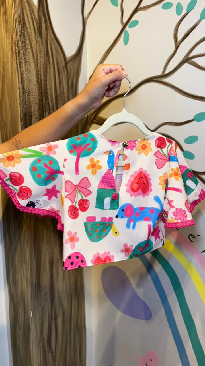 Conjunto Infantil Estampa Joaninha | Lá Colorê