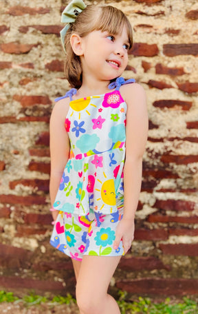 O Conjunto Infantil Estampa Céu de Primavera | Lá Colorê