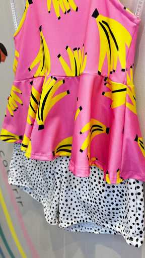 Conjunto Infantil Estampa Banana | Lá Colorê