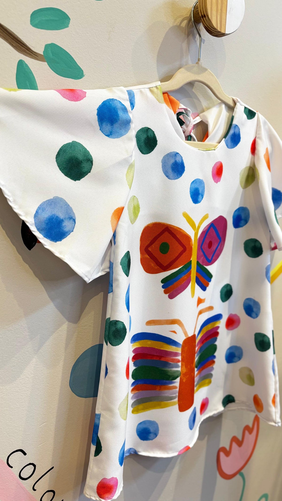 Vestido Infantil Bolinhas Libélula | Lá Colorê