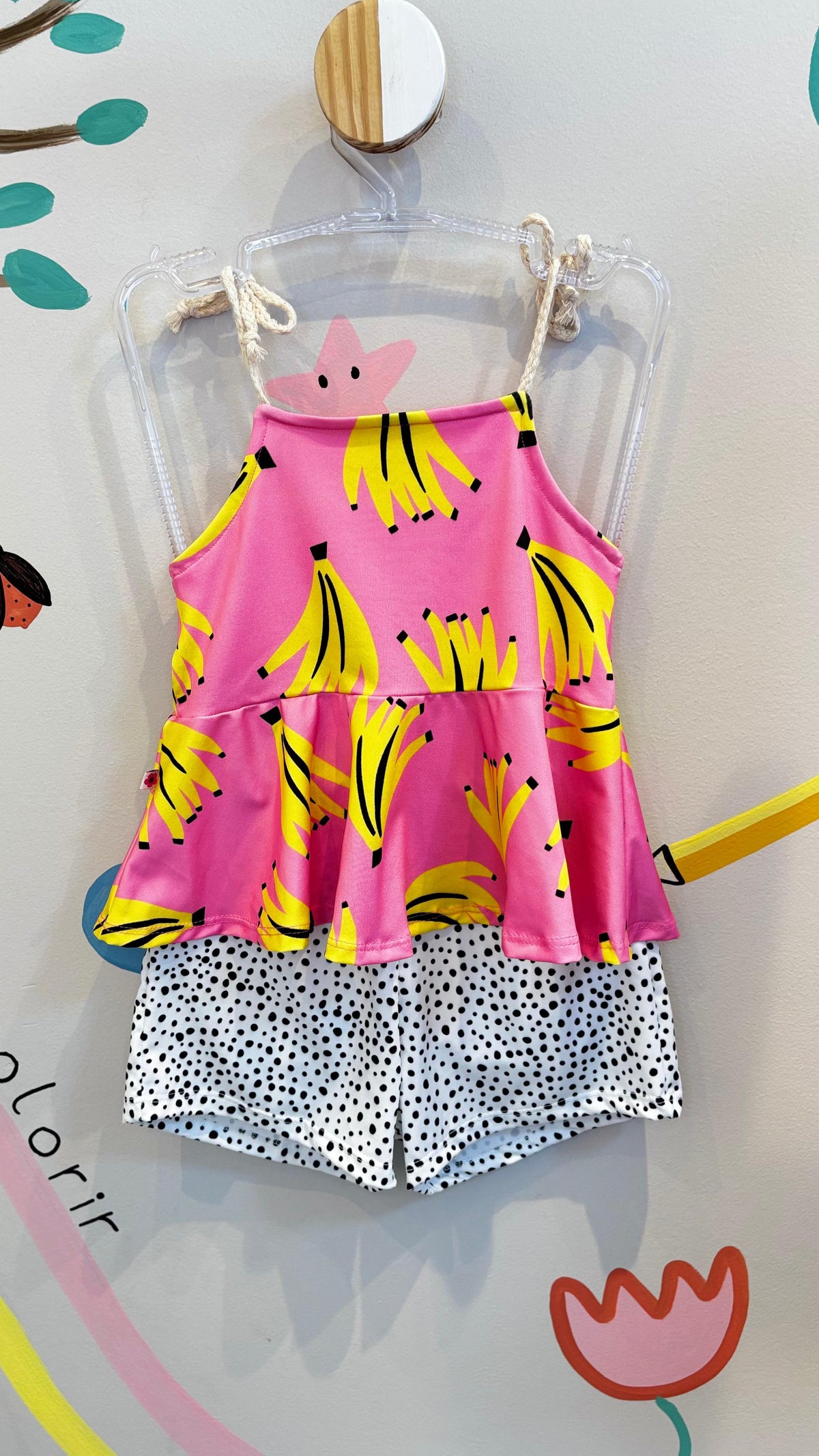 Conjunto Infantil Estampa Banana | Lá Colorê